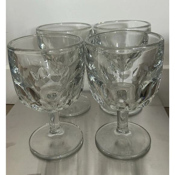 4 Libbey Hoffman House Goblets 5212 Glass 6 1/4” Goblet Discontinued EUC 12 Oz - Picture 4 of 13